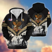 Premium US Veterans Zip Hoodie BPHN151011, Gifts For US Veterans, Gifts On Father's Day, Veterans Day. - Image 26