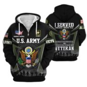 Premium US Veterans Zip Hoodie BPHN131012, Gifts For US Veterans, Gifts On Father's Day, Veterans Day. - Image 5