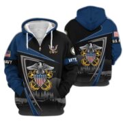 Premium US Veterans Zip Hoodie BPHN091011, Gifts For US Veterans, Gifts On Father's Day, Veterans Day. - Image 11