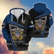 Premium US Veterans Zip Hoodie BPHN091011, Gifts For US Veterans, Gifts On Father's Day, Veterans Day. - Image 11