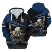 Premium US Veterans Zip Hoodie BPHN091011, Gifts For US Veterans, Gifts On Father's Day, Veterans Day. - Image 14