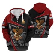 Premium US Veterans Zip Hoodie BPHN091011, Gifts For US Veterans, Gifts On Father's Day, Veterans Day. - Image 35