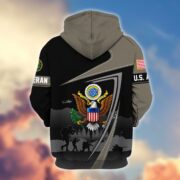 Premium US Veterans Zip Hoodie BPHN091011, Gifts For US Veterans, Gifts On Father's Day, Veterans Day. - Image 4