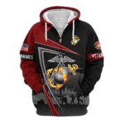 Premium US Veterans Zip Hoodie BPHN091011, Gifts For US Veterans, Gifts On Father's Day, Veterans Day. - Image 18