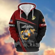 Premium US Veterans Zip Hoodie BPHN091011, Gifts For US Veterans, Gifts On Father's Day, Veterans Day. - Image 18