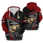 Premium US Veterans Zip Hoodie BPHN091011, Gifts For US Veterans, Gifts On Father's Day, Veterans Day. - Image 17