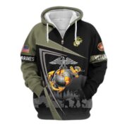 Premium US Veterans Zip Hoodie BPHN091011, Gifts For US Veterans, Gifts On Father's Day, Veterans Day. - Image 21