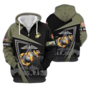 Premium US Veterans Zip Hoodie BPHN091011, Gifts For US Veterans, Gifts On Father's Day, Veterans Day. - Image 20
