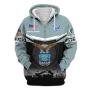 Premium US Veterans Zip Hoodie BPHN131011, Gifts For US Veterans, Gifts On Father's Day, Veterans Day. - Image 24