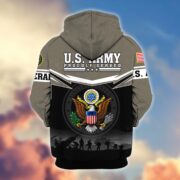 Premium US Veterans Zip Hoodie BPHN131011, Gifts For US Veterans, Gifts On Father's Day, Veterans Day. - Image 4