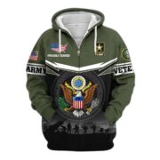Premium US Veterans Zip Hoodie BPHN131011, Gifts For US Veterans, Gifts On Father's Day, Veterans Day. - Image 6