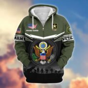 Premium US Veterans Zip Hoodie BPHN131011, Gifts For US Veterans, Gifts On Father's Day, Veterans Day. - Image 6