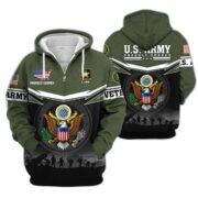 Premium US Veterans Zip Hoodie BPHN131011, Gifts For US Veterans, Gifts On Father's Day, Veterans Day. - Image 5