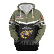 Premium US Veterans Zip Hoodie BPHN131011, Gifts For US Veterans, Gifts On Father's Day, Veterans Day. - Image 21
