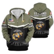 Premium US Veterans Zip Hoodie BPHN131011, Gifts For US Veterans, Gifts On Father's Day, Veterans Day. - Image 20