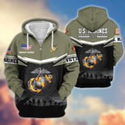 Premium US Veterans Zip Hoodie BPHN131011, Gifts For US Veterans, Gifts On Father's Day, Veterans Day. - Image 20
