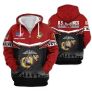 Premium US Veterans Zip Hoodie BPHN131011, Gifts For US Veterans, Gifts On Father's Day, Veterans Day. - Image 17