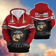 Premium US Veterans Zip Hoodie BPHN131011, Gifts For US Veterans, Gifts On Father's Day, Veterans Day. - Image 17
