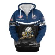 Premium US Veterans Zip Hoodie BPHN131011, Gifts For US Veterans, Gifts On Father's Day, Veterans Day. - Image 15