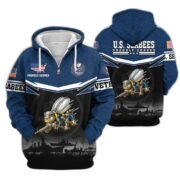 Premium US Veterans Zip Hoodie BPHN131011, Gifts For US Veterans, Gifts On Father's Day, Veterans Day. - Image 14