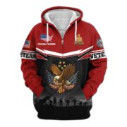 Premium US Veterans Zip Hoodie BPHN131011, Gifts For US Veterans, Gifts On Father's Day, Veterans Day. - Image 36