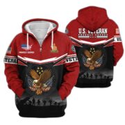 Premium US Veterans Zip Hoodie BPHN131011, Gifts For US Veterans, Gifts On Father's Day, Veterans Day. - Image 35