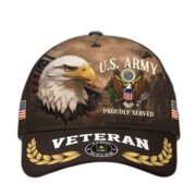 Premium US Veterans Baseball Hats CPHN060112, Gifts for US Veterans, Gifts on Veterans Day. - Image 2